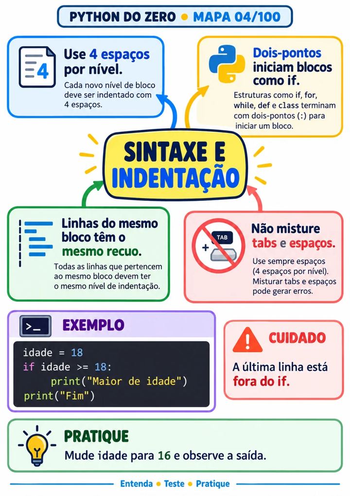 Sintaxe e indentação em Python